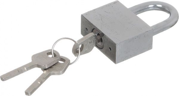 Замок навісний 40 мм хром відкритий (амбарний)
