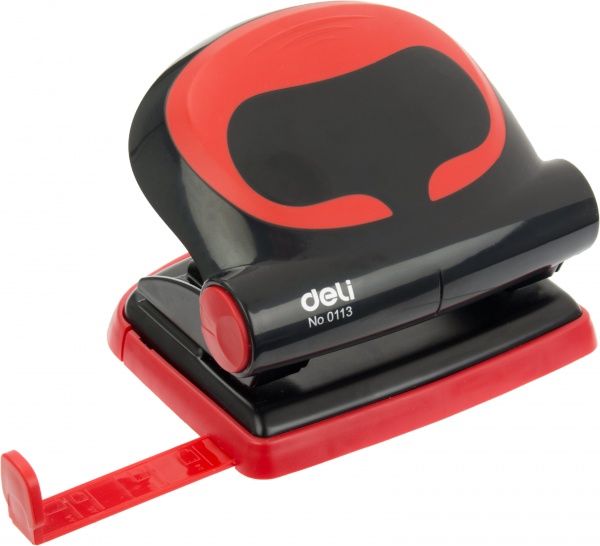Дырокол с линейкой 20 листов 0113 Deli