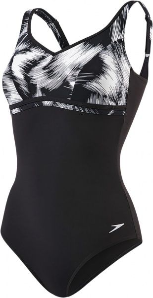 Купальник Speedo Contourluxe Printed 1 Piece 810420B379 р.34 черный