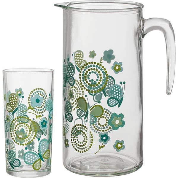 Набор Borgonovo Butty 250 мл 6 шт + кувшин