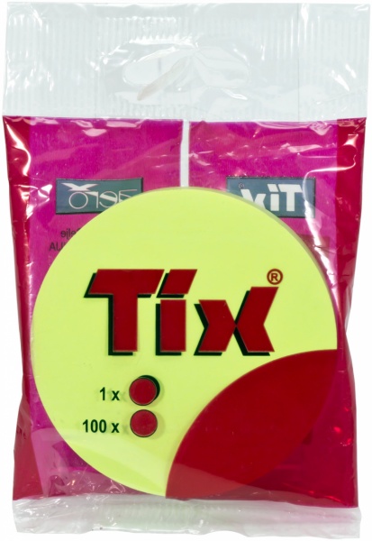 Папір для нотаток із липким шаром Circle 100 шт. світло-зелений TIX