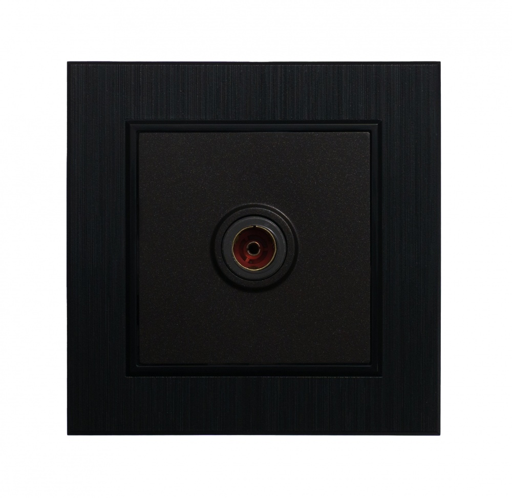 Механізм розетки TV кінцева Makel Karea IP20 чорний матовий 57054027