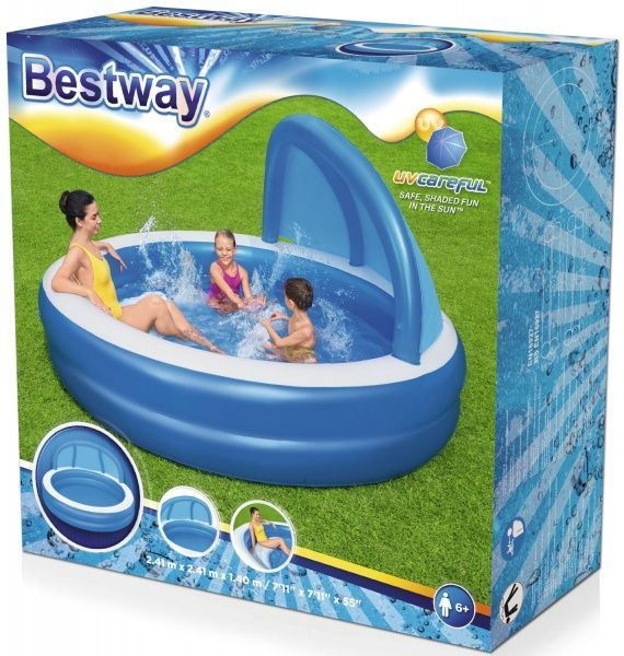 Бассейн надувной Bestway 241x241x140 см (54337)