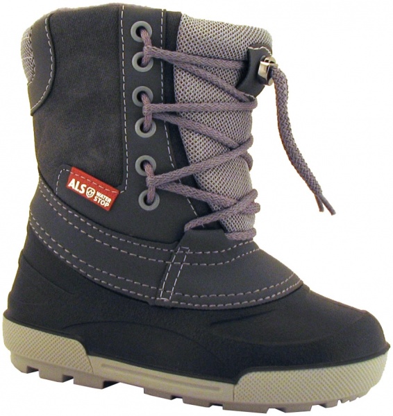 Сноубутсы для мальчика Alisa Line р.36-37 серый 