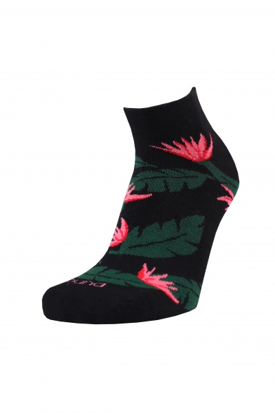 Шкарпетки жіночі Duna 3236 р. 23-25 чорний із малюнком 