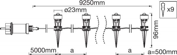 Світильник садовий Ledvance Endura Garden Dot 6 Вт IP65 прозорий 