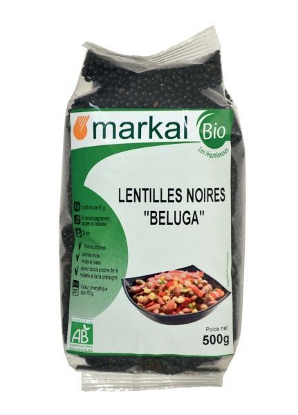 Чечевица Markal чорная 500 г (3329484485002)