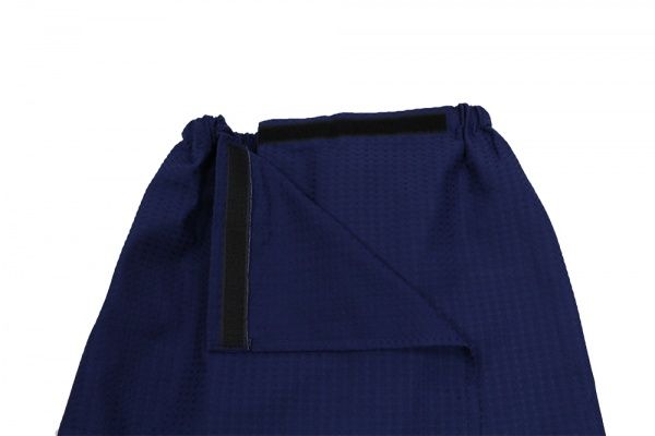 Парео для сауны Sauna PRO вафельне на липучке темно-синее