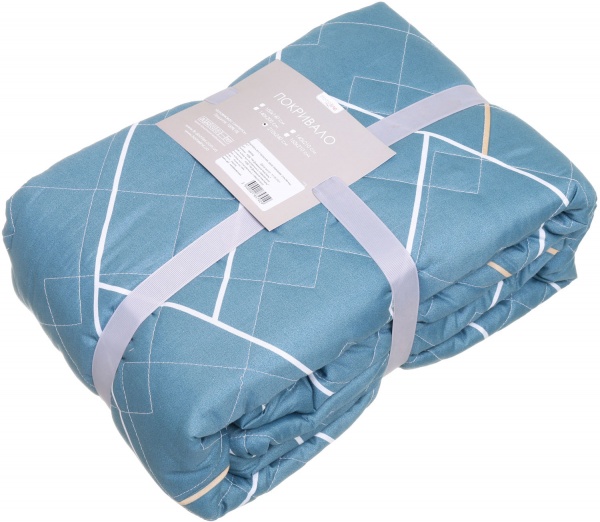 Покрывало стеганое 210x240 см Homeline темно-синий 