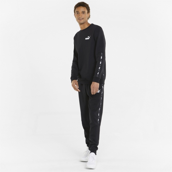Брюки Puma ESS+ TAPE SWEATPANTS FL CL 84904201 р. M черный
