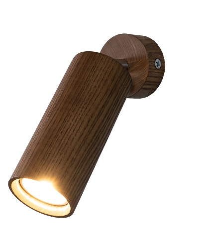 Светильник настенно-потолочный Iterna Alta spot 1xGU10 ясень темный LW086 