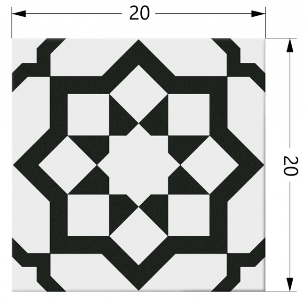Плитка Cifre Hidra Capri White 20x20 