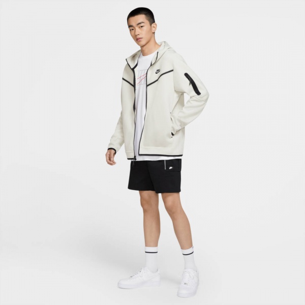 Джемпер Nike M NSW TCH FLC HOODIE FZ WR CU4489-072 р. M бежевий