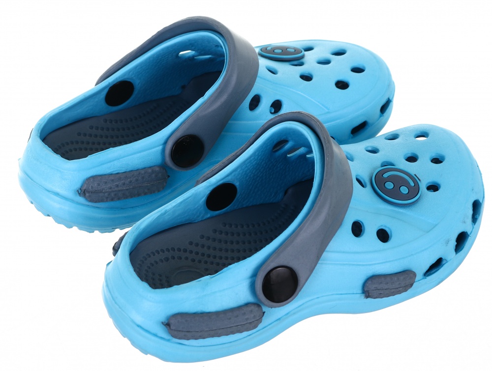 Сабо детские Shantou Смайл р.25 голубой (ls-23095)