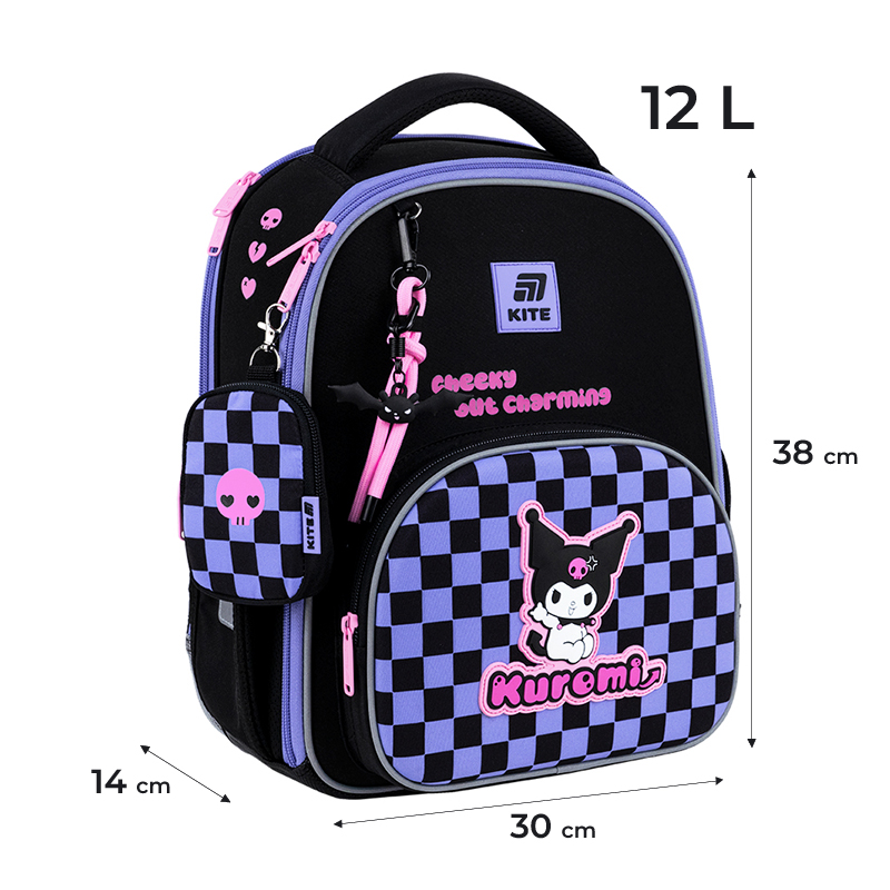 Рюкзак каркасный KITE Education Kuromi HK25-556M