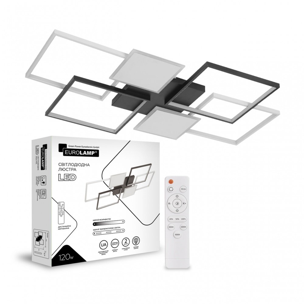 Люстра світлодіодна Eurolamp Aztecs білий LED-LS-120-M28