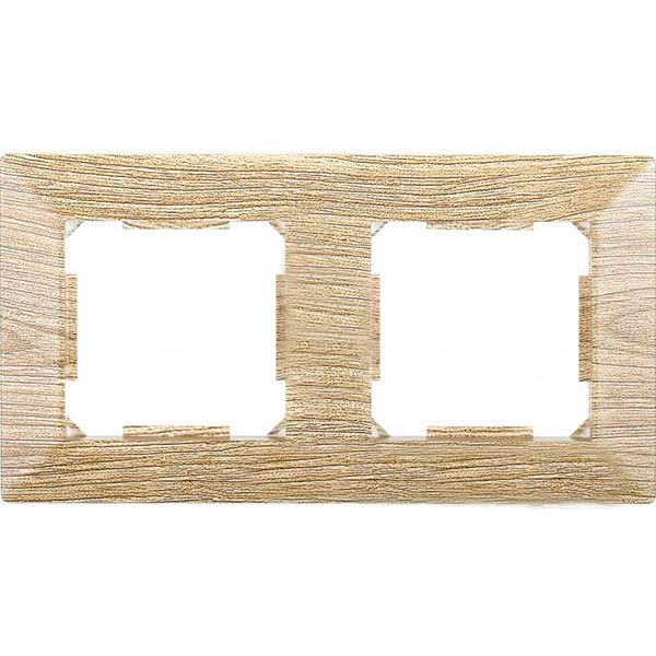 Рамка двухместная HausMark Alta горизонтальная винтажный серый SNG-FRP.SQ20G2-5/Oak-vintage-g