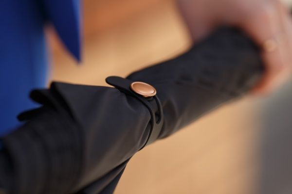 Зонт-трость KRAGO Gold Black черный 