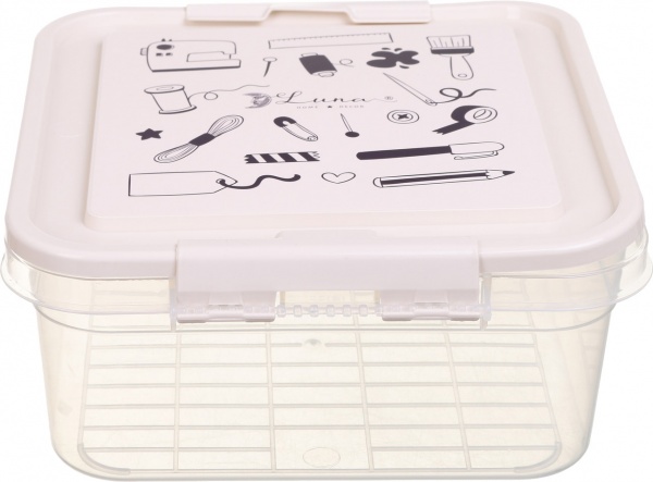 Органайзер для косметики Luna Simple 25х26х11 см бежевий 