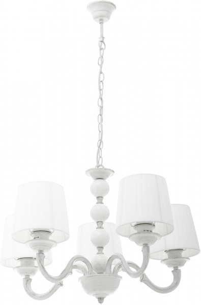 Люстра подвесная Arte Lamp Alba 5xE27 белый с золотистым A9395LM-5WG 