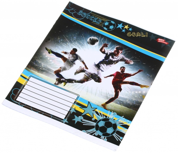 Тетрадь школьная с глитером 18 листов в клеточку в ассортименте Мечты сбываются