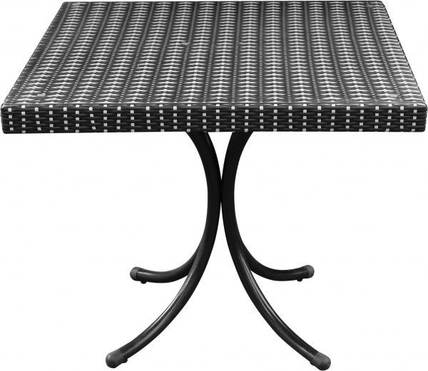 Стол 2608 85x85 см черно-белый 