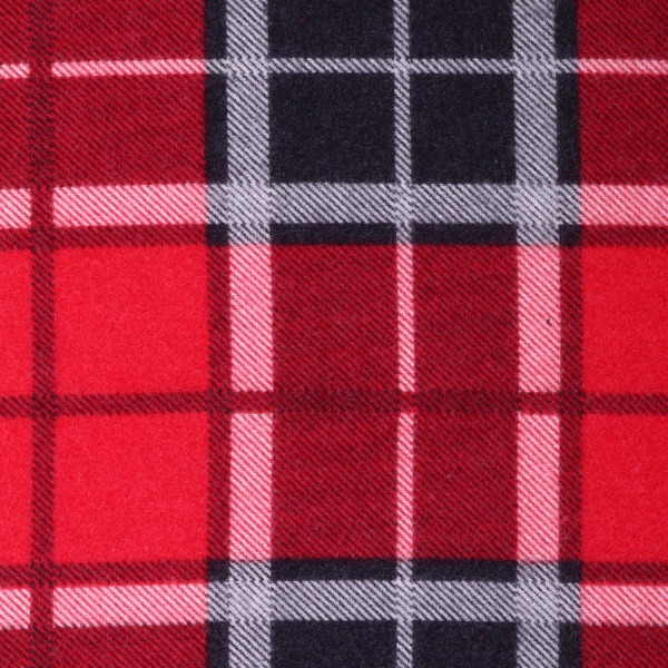 Простирадло Клітинка 220x240 см червоний La Nuit 