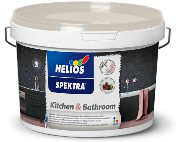 Фарба інтер'єрна водоемульсійна SPEKTRA kitchen&bathroom база В1 мат біла 2л 