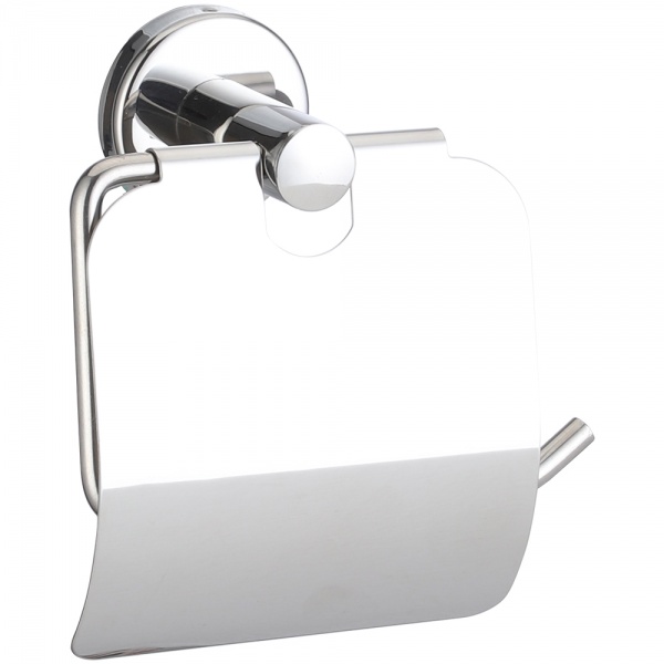 Держатель для туалетной бумаги Arino Сity 61017 с крышкой хром матовый