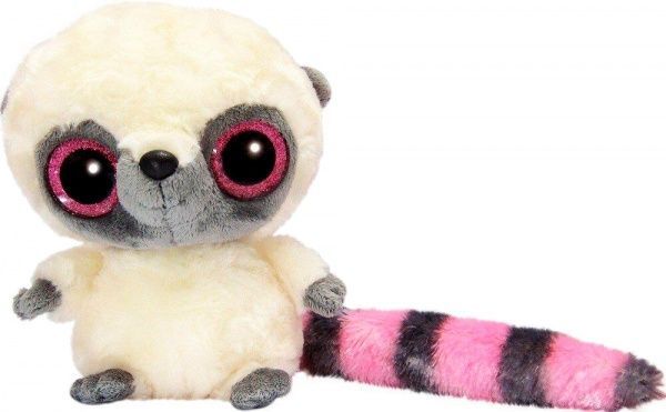 Мягкая игрушка Yoohoo Лемур розовый блестящие глазки 23 см