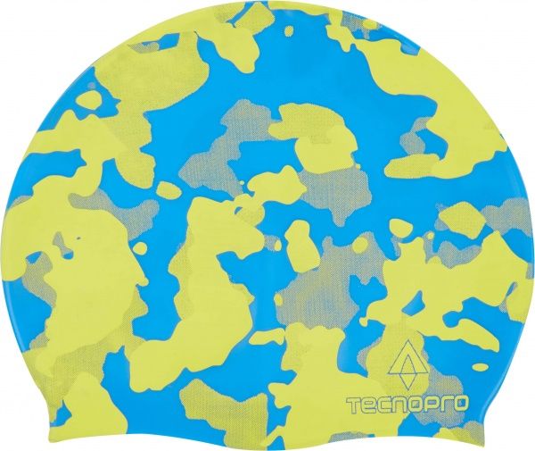 Шапочка для плавания TECNOPRO 275921-901687 универсальный зеленый с синим