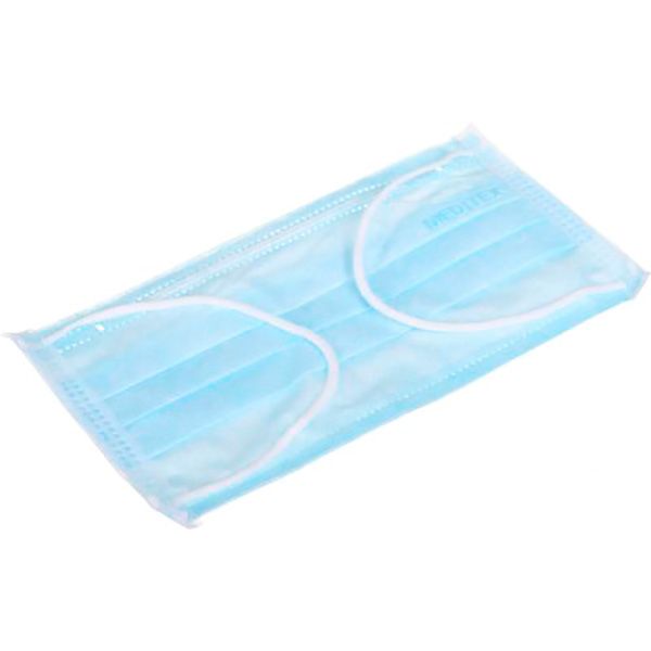 Маска медична захисна блакитна 50 шт./уп.