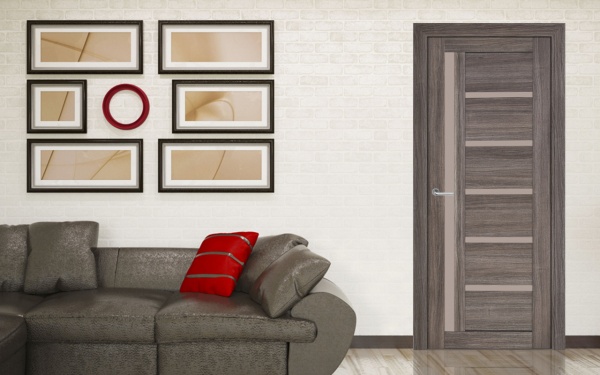 Дверное полотно Dverona Мюнхен 800 мм грей 