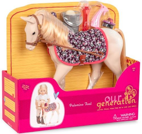 Фигурка Our Generation Конь Скарлет с аксессуарами 26 см BD38012Z 