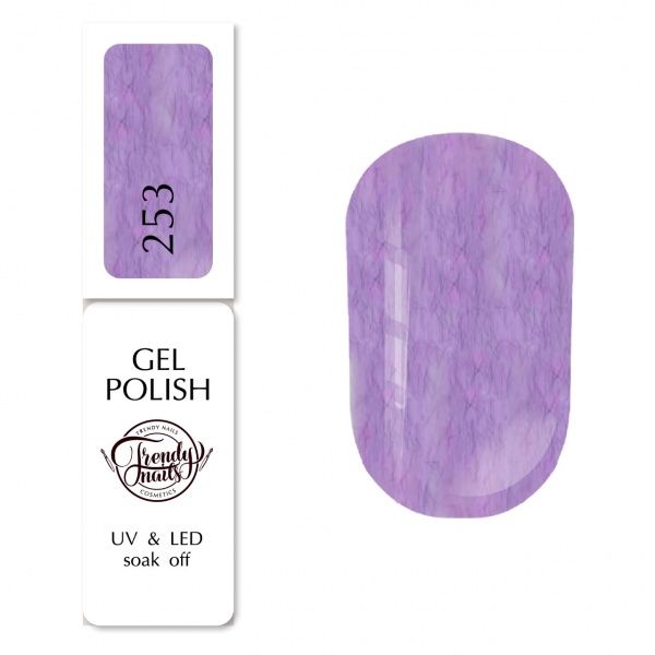 Гель-лак для нігтів Trendy nails Класична палітра №253 фіолетовий 8 мл 