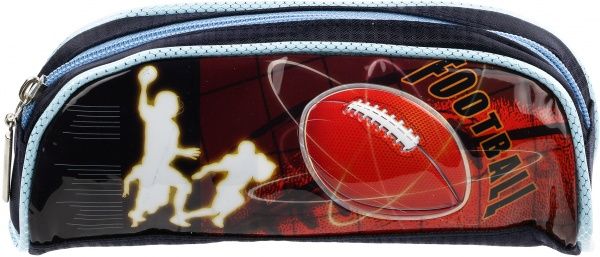 Пенал Футбол HS-9869 синийкрасный