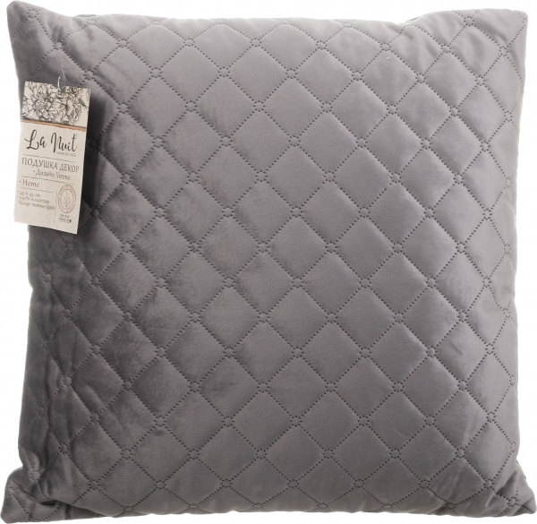 Подушка декоративная Verona 45x45 см темно-серый La Nuit 