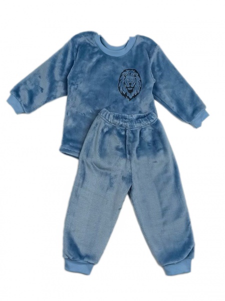 Піжама для хлопчиків Маленькие люди Лев р.92-98 сірий 3163-555 