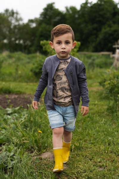 Кардиган для мальчика Koko Noko р.110 серый T46878-37 