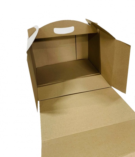 Коробка для торта Т22 белый 400x400x280 мм