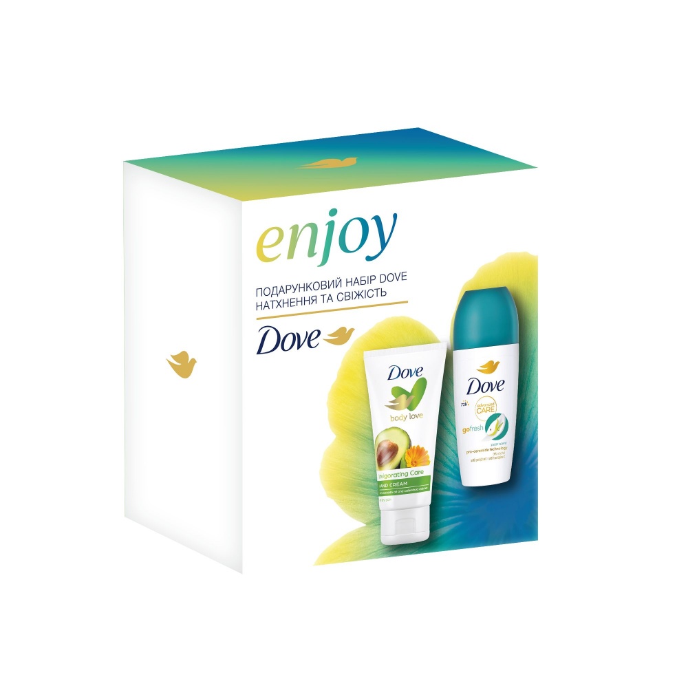 Набор подарочный Dove Вдохновение и Свежесть 50+75 мл