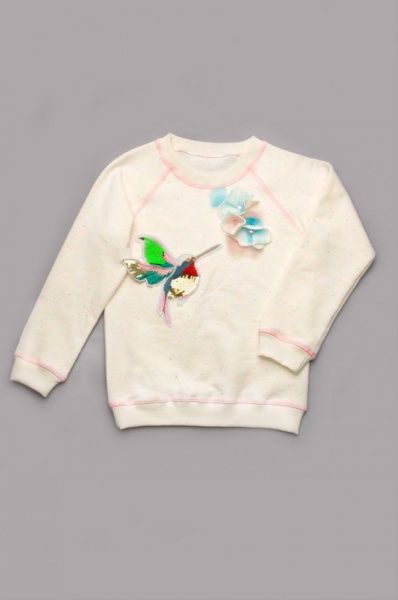 Свитшот Модний Карапуз р.122 молочный 111-00010 