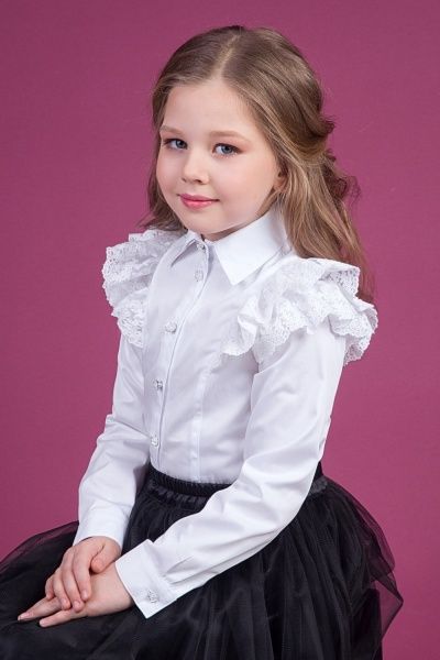 Блуза Zironka 26-9021-1 р.128 белый 