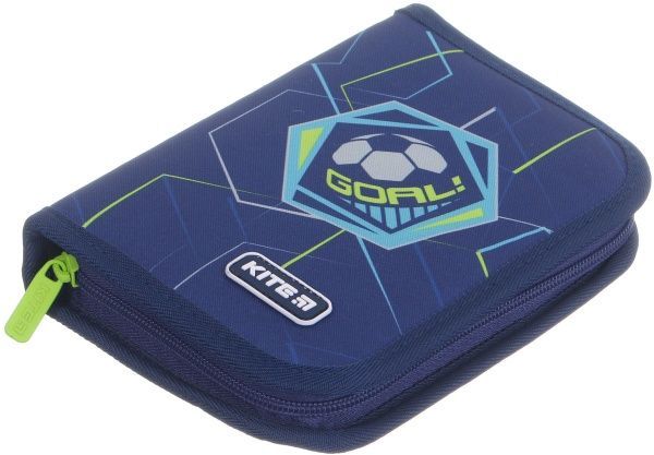 Пенал шкільний без наповнення K19-622-16 GOAL KITE синій