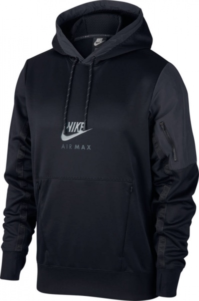 Джемпер Nike M NSW AIR MAX PK PO HOODIE CU0115-010 р. M чорний