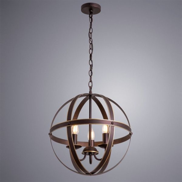 Люстра подвесная Arte Lamp 3x40 Вт E14 коричневый A1087SP-3BR 