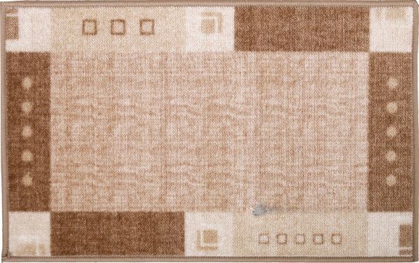 Килимок Cleopatra for Trading and International Marketing на гумовій основі карвед 50х80 см ббежевий з коричневим