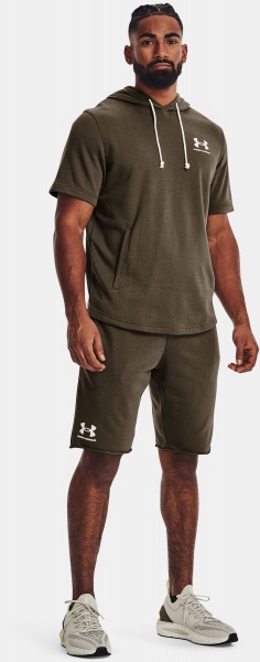 Шорти Under Armour UA RIVAL TERRY SHORT 1361631-361 р. 2XL зелений
