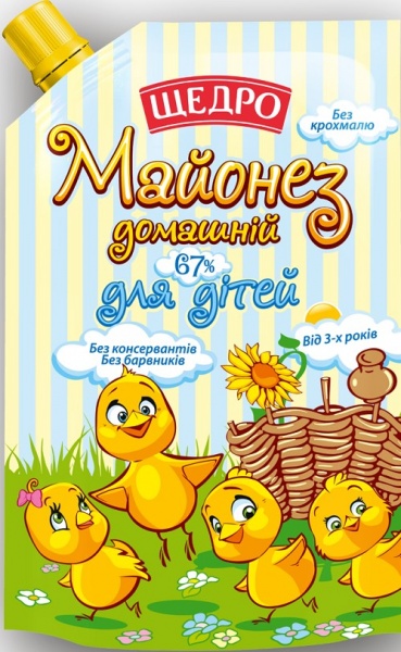 Майонез ЩЕДРО Домашній для дітей 67%