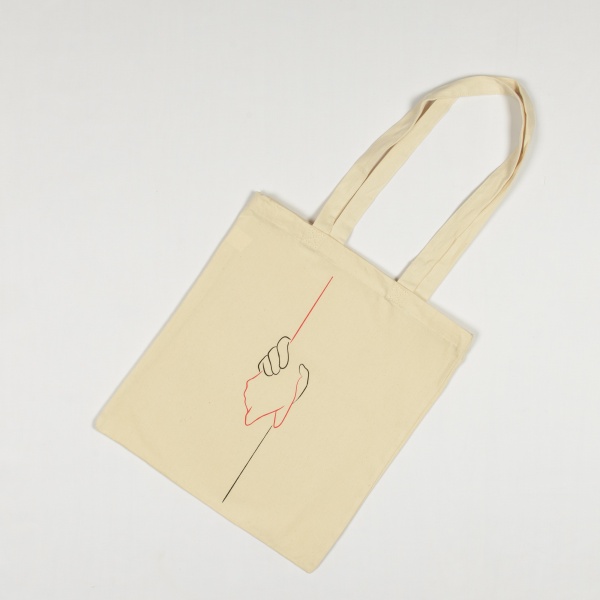 Сумка-шопер ТК-СУМКА бежевий саржа 38х42см 100% б/в 